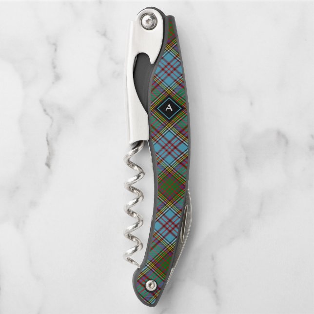 Clan Anderson Tartan Waiter's Corkscrew (Front)
