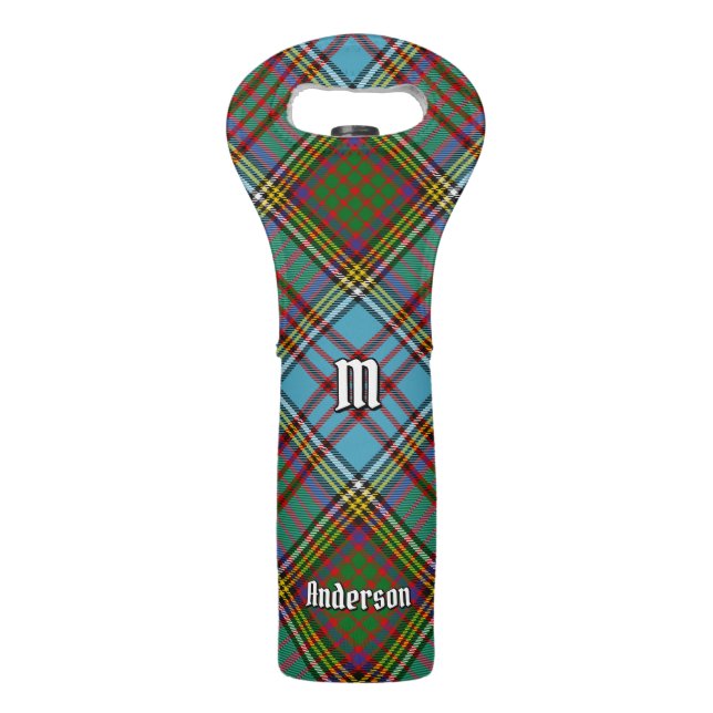 Clan Anderson Tartan Wine Bag (Front)
