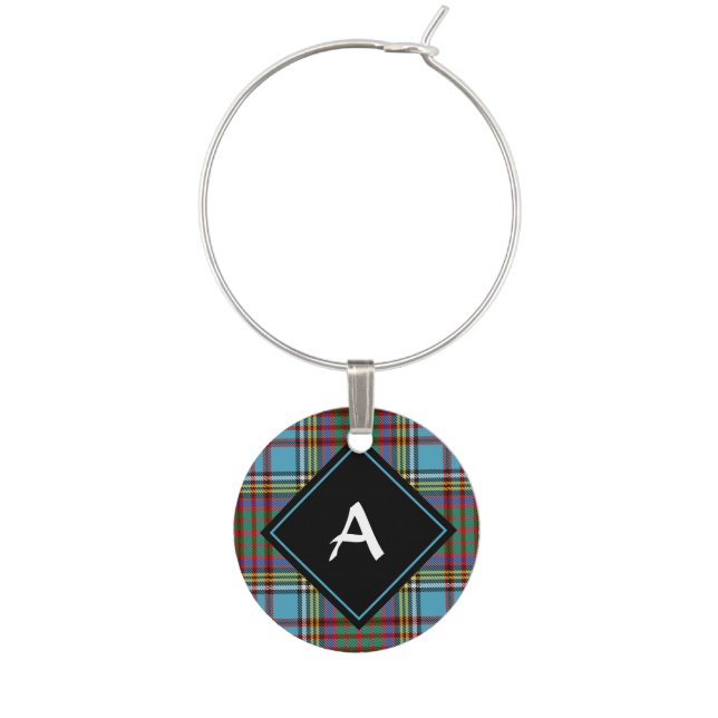 Clan Anderson Tartan Wine Charm (Front)