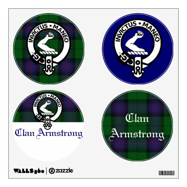 Clan Armstrong Circle Wall Decals (Front)