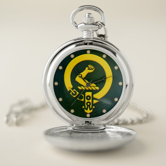 Clan Armstrong Coat of Arms Pocket Watch (Inside)