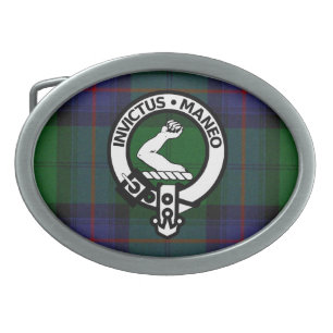 Clan Armstrong Crest Badge Tartan Buckle Belt Buckle