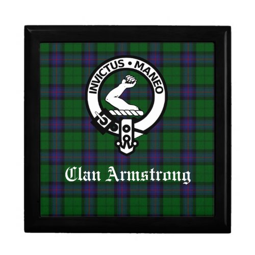 Clan Armstrong Crest Badge  Tartan Gift Box