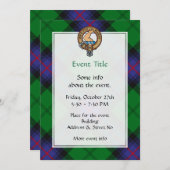 Clan Armstrong Crest Invitation (Front/Back)