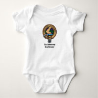 Clan Armstrong Crest over Tartan Baby Bodysuit