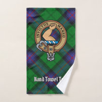 Clan Armstrong Crest over Tartan Bath Towel Set