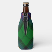 Clan Armstrong Crest over Tartan Bottle Cooler (Bottle Back)