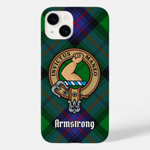 Clan Armstrong Crest over Tartan Case_Mate iPhone 14 Case