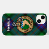 Clan Armstrong Crest over Tartan Case-Mate iPhone Case (Back (Horizontal))