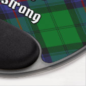 Clan Armstrong Crest over Tartan Gel Mouse Pad (Right Side)