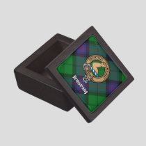 Clan Armstrong Crest over Tartan Gift Box