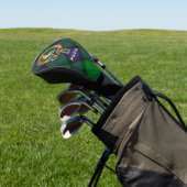 Clan Armstrong Crest over Tartan Golf Head Cover (In Situ)