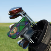 Clan Armstrong Crest over Tartan Golf Head Cover (In Situ)