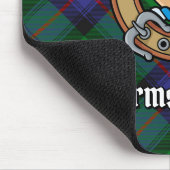 Clan Armstrong Crest over Tartan Mouse Pad (Corner)