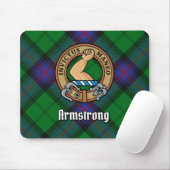 Clan Armstrong Crest over Tartan Mouse Pad (With Mouse)