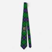 Clan Armstrong Crest over Tartan Neck Tie (Front)