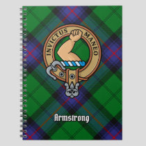 Clan Armstrong Crest over Tartan Notebook