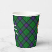 Clan Armstrong Crest over Tartan Paper Cups (Right)