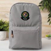 Clan Armstrong Crest over Tartan Patch (On Backpack)