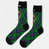 Clan Armstrong Crest over Tartan Socks (Left)