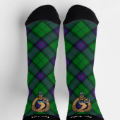 Clan Armstrong Crest over Tartan Socks (Top)