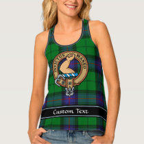 Clan Armstrong Crest over Tartan Tank Top