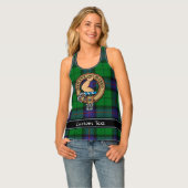 Clan Armstrong Crest over Tartan Tank Top (Front Full)