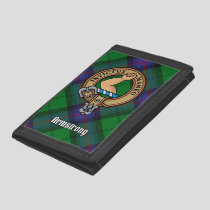 Clan Armstrong Crest over Tartan Trifold Wallet