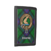 Clan Armstrong Crest over Tartan Trifold Wallet (Side)