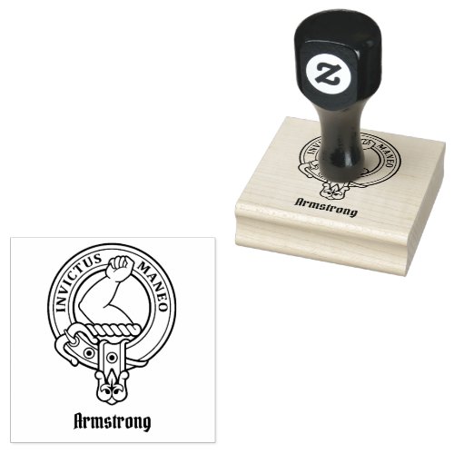 Clan Armstrong Crest Rubber Stamp