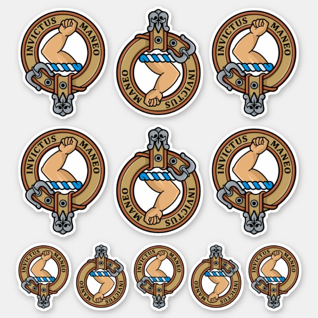 Clan Armstrong Crest Sticker Set (Front)
