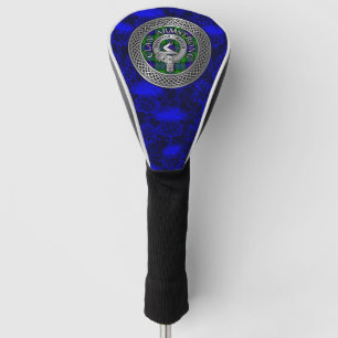 Clan Armstrong Crest & Tartan Knot on Thistle Golf Head Cover