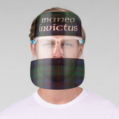 Clan Armstrong Maneo Invictus Scottish Tartan Face Shield