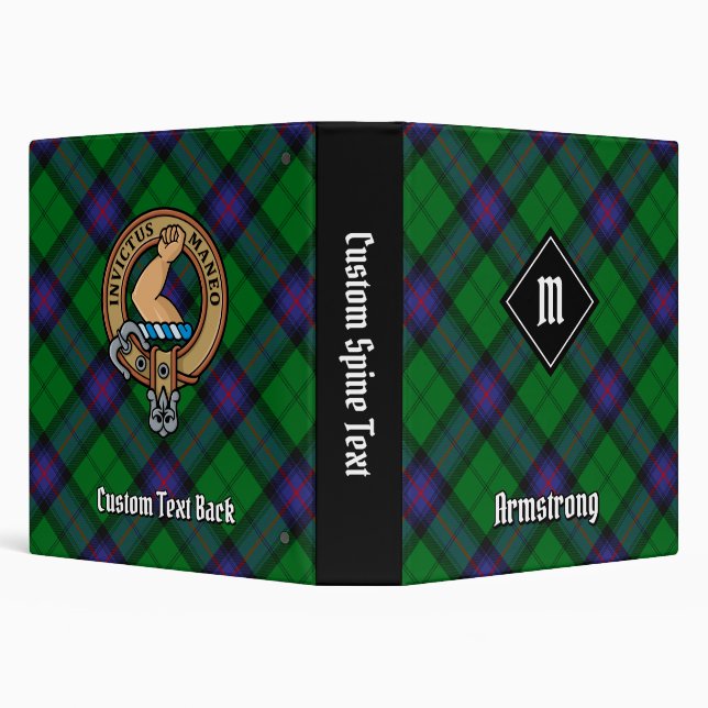 Clan Armstrong Tartan 3 Ring Binder (Background)