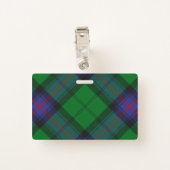 Clan Armstrong Tartan Badge (Back with Clip)