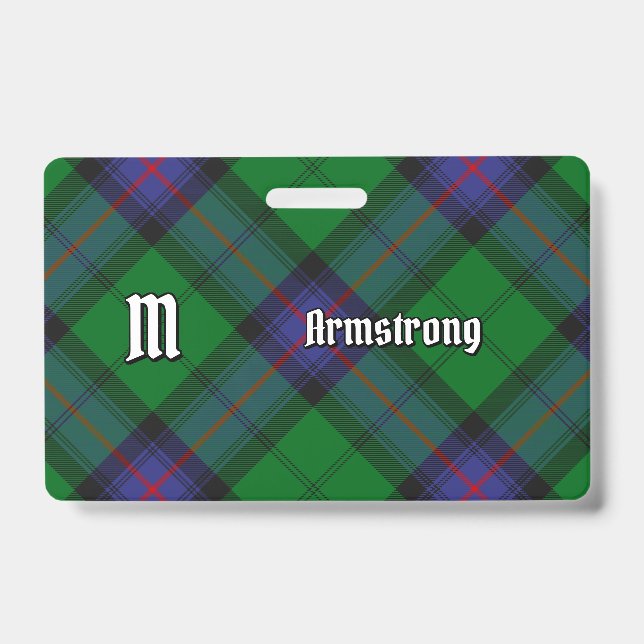 Clan Armstrong Tartan Badge (Front)