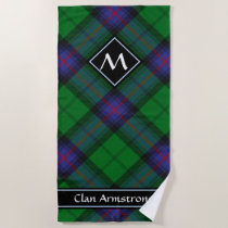 Clan Armstrong Tartan Beach Towel