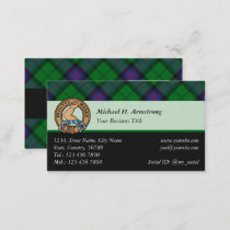 Clan Armstrong Tartan Business Card