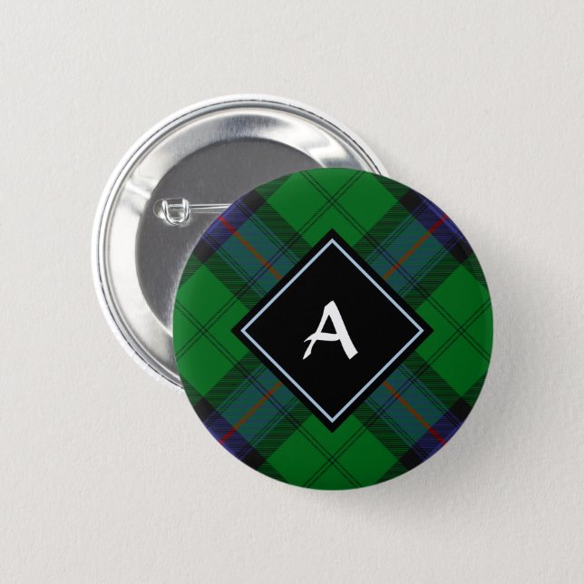 Clan Armstrong Tartan  Button (Front & Back)