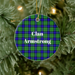 Clan Armstrong Tartan Ceramic Ornament