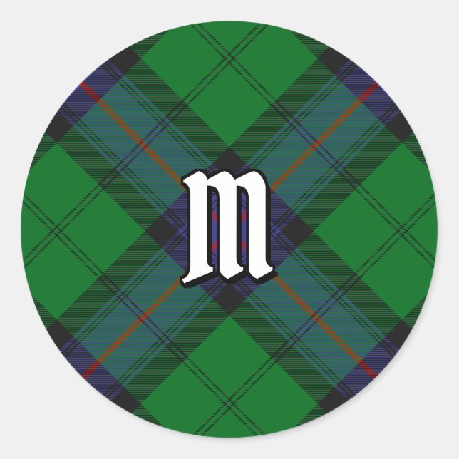Clan Armstrong Tartan Classic Round Sticker (Front)