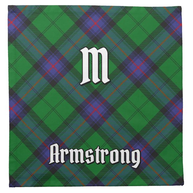 Clan Armstrong Tartan Cloth Napkin (Front)