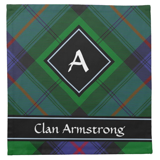 Clan Armstrong Tartan Cloth Napkin (Front)
