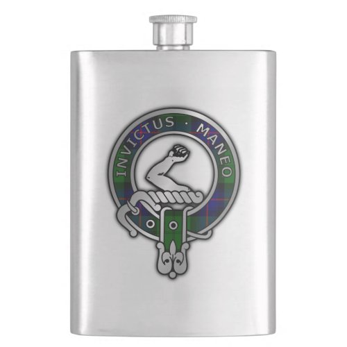 Clan Armstrong Tartan Crest  Flask