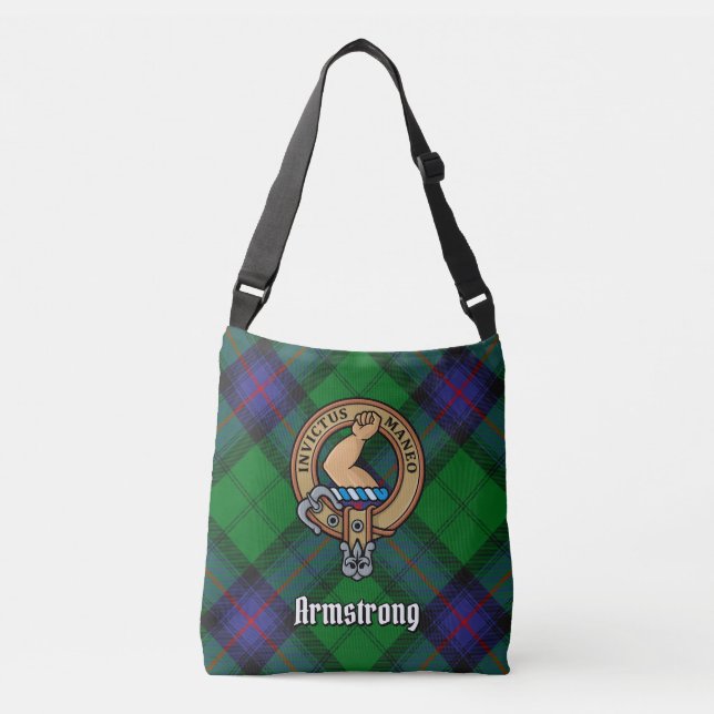 Clan Armstrong Tartan Crossbody Bag (Front)