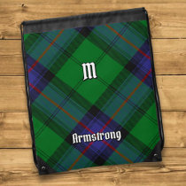 Clan Armstrong Tartan Drawstring Bag