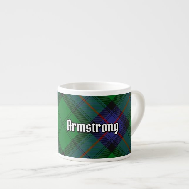 Clan Armstrong Tartan Espresso Cup (Front Right)