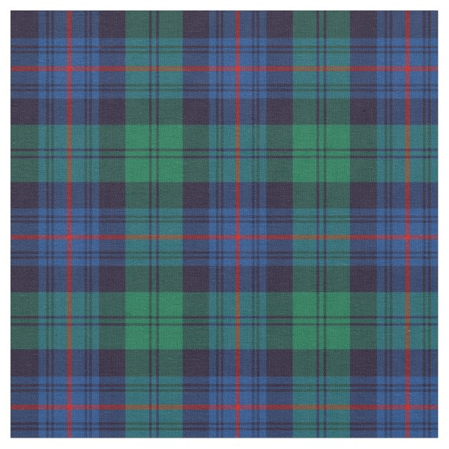 Clan Armstrong Tartan Fabric (Close Up)