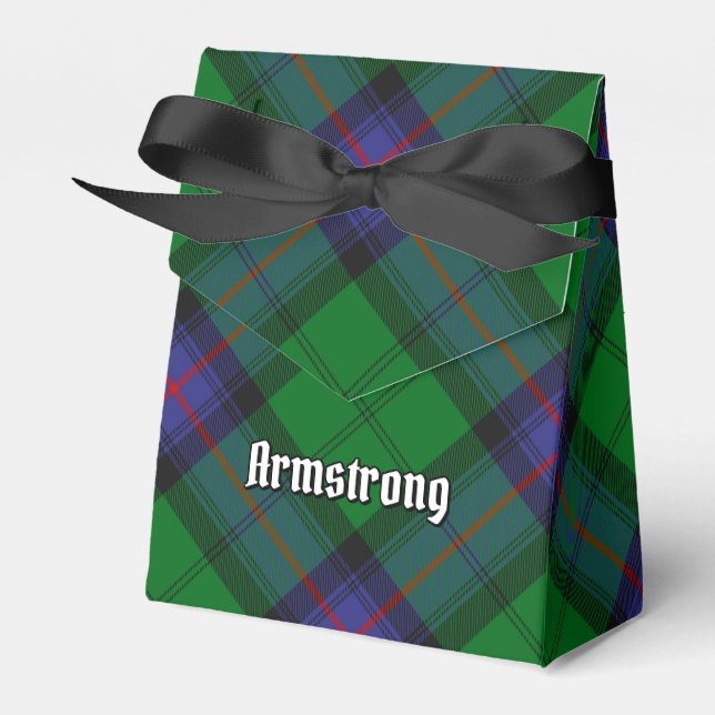 Clan Armstrong Tartan Favor Box (Front Side)
