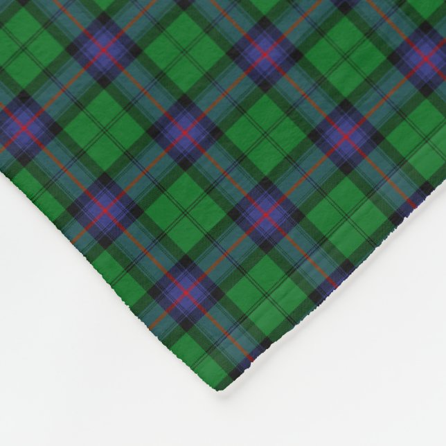 Clan Armstrong Tartan Fleece Blanket (Corner)